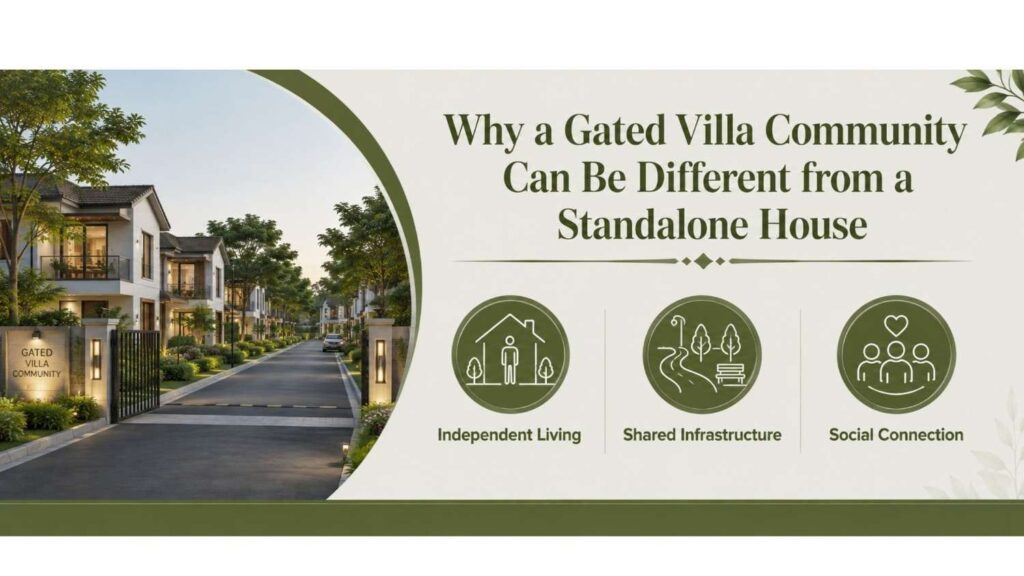 New Villa Projects in Kottayam featuring gated community living, independent villas, shared infrastructure, and social connection