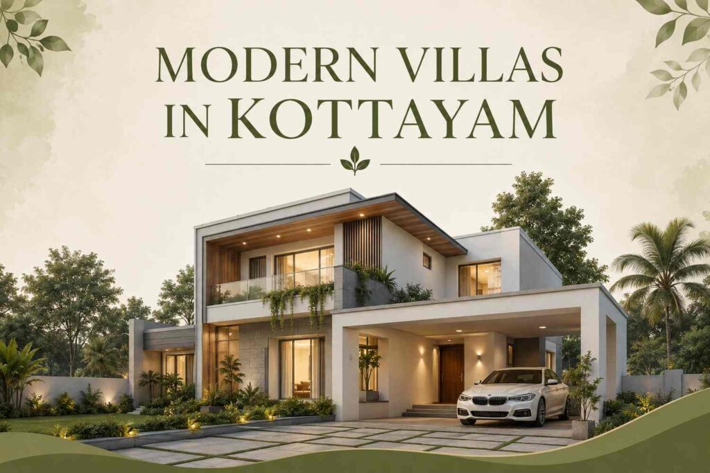 Modern contemporary villa with landscaped garden and spacious outdoor area